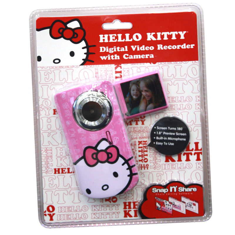 Hello Kitty HDビデオカメラ 本体 Compre modelos de Filmadora Digital Hello Kitty - Rihappy - Ri Happy