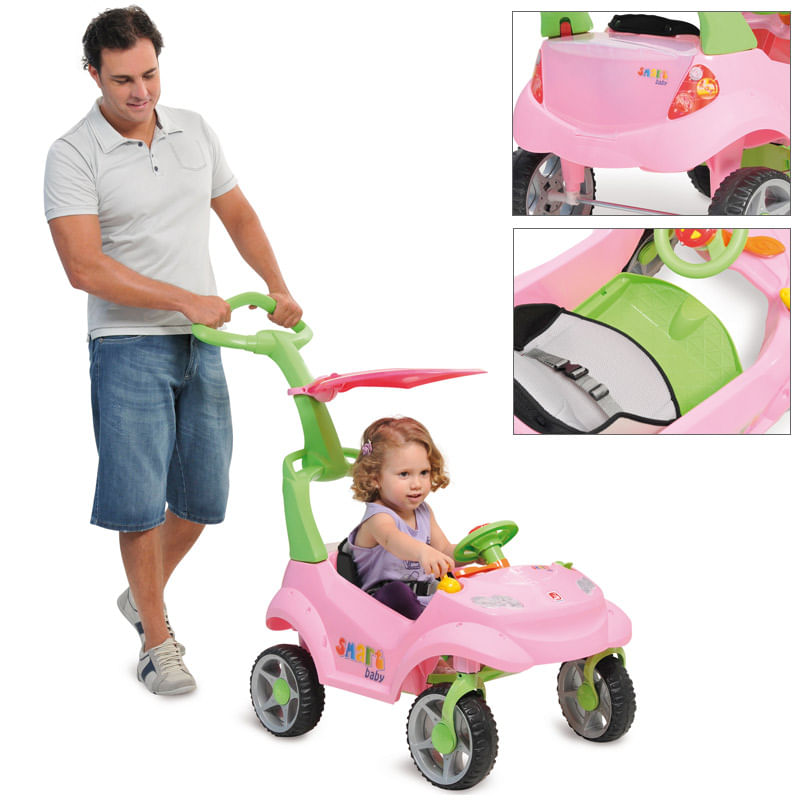 Confira Carrinho de Passeio - Smart Comfort Baby Menina