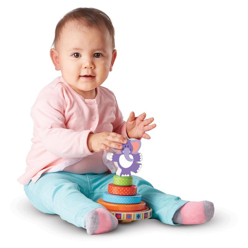 Conjunto-de-Atividades-em-Madeira---Formas-Para-Empilhar---Elefante---Melissa-e-Doug-2