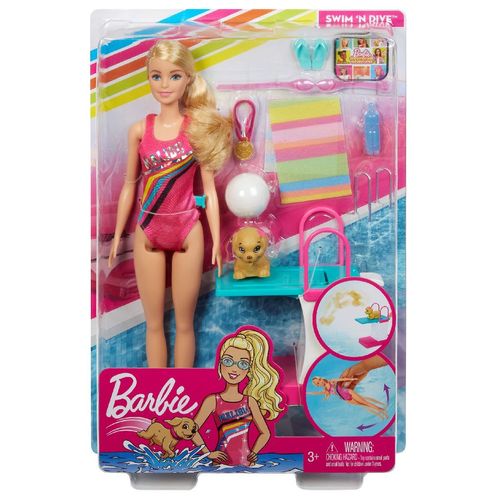 Boneca Barbie Nadadora - Mattel GHK23