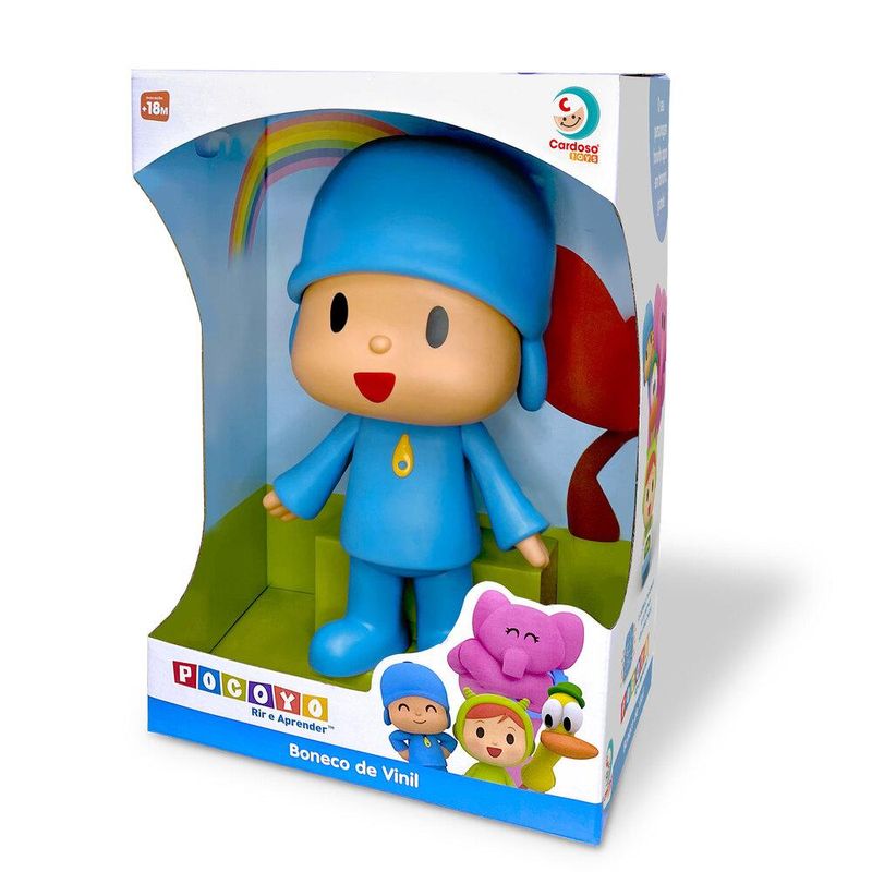 Boneco Nina De Vinil Macio Desenho Infantil Pocoyo - Cardoso