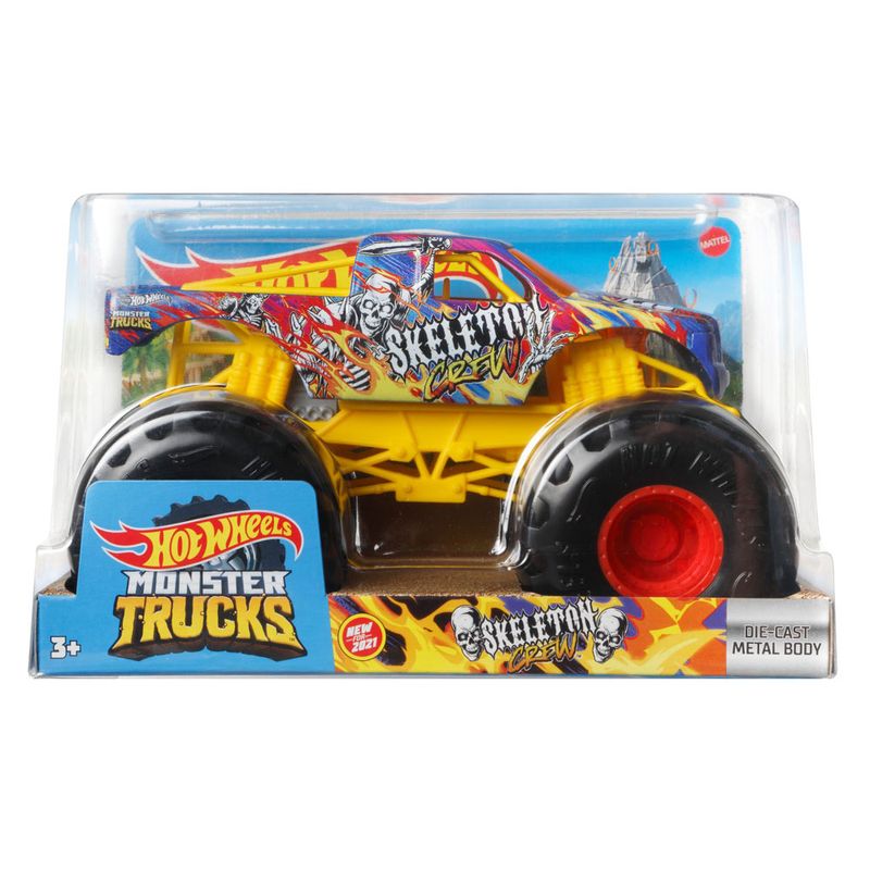 Veiculo---Hot-Wheels---1--24---Monster-Trucks---Skeleton-Crew---Mattel_Embalagem