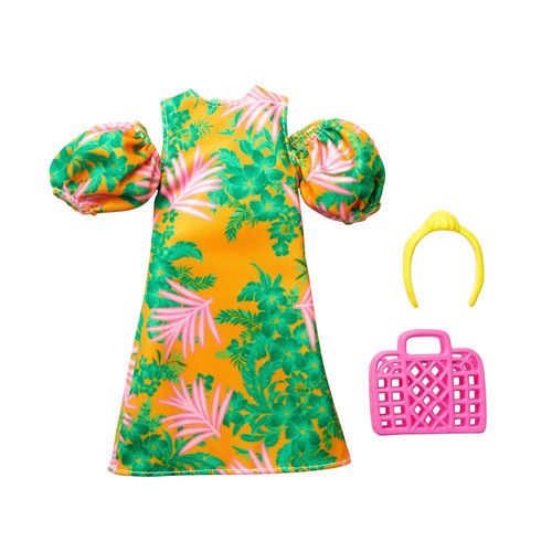 Acessórios para Boneca - Barbie Fashionista - Roupa - Vestido com Plantas - Mattel
