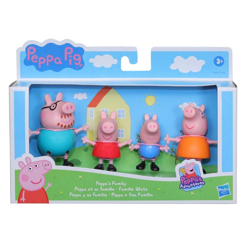 Mini-Figuras---Peppa-e-Sua-Familia-Classica---Peppa-Pig---Hasbro-1