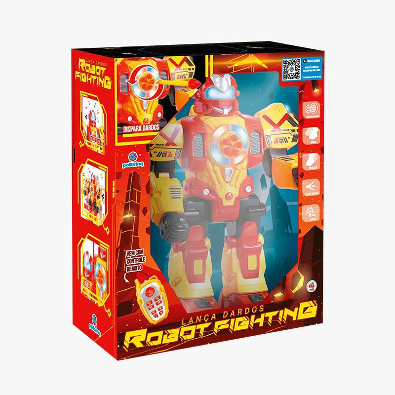 Robô Com Controle Remoto Warrior Police Vermelho Havan Toys - HBR0360