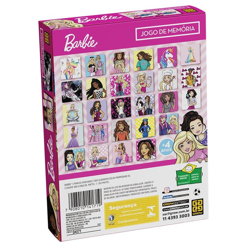Jogo De Memória Barbie