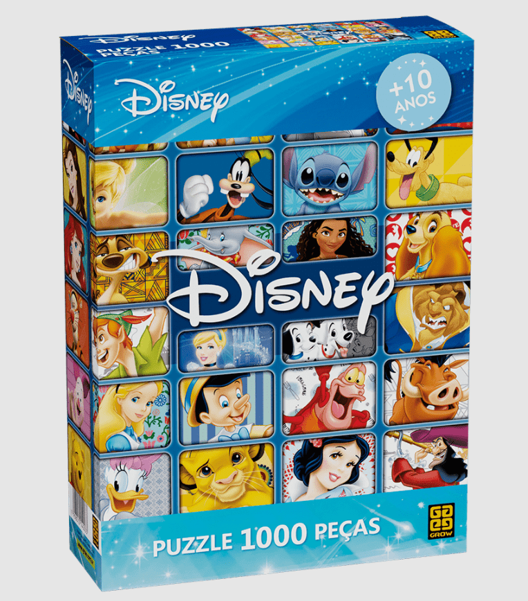 Quebra-cabeça Elementos Disney 100 peças - Importados Lili