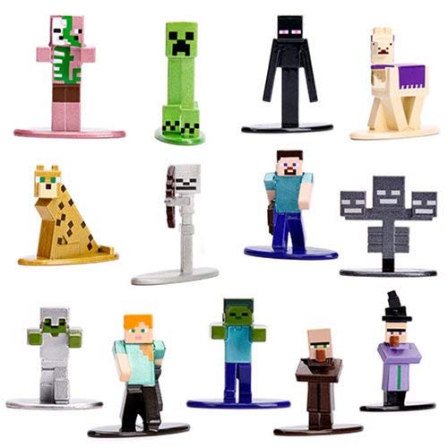 Boneco Jada de Metal Minecraft Pack com 20 - 4967 - DTC