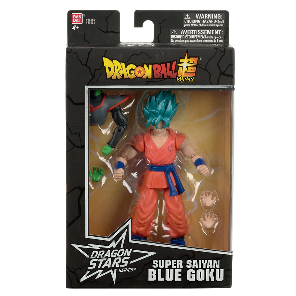 Dragon Ball - Super Boneco Articulado Série 3 - Super Saiyan Blue Goku -  Fun - MP Brinquedos