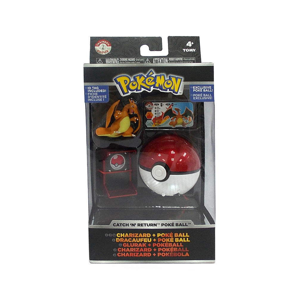 Brinquedo Pokemon Charizard Dentro De Pokebola Tamanho Real em