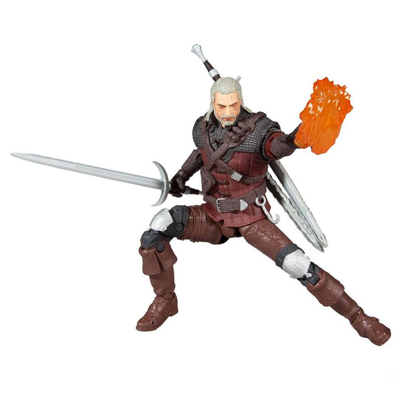 Boneco---The-Witcher---Geralt---Marrom---18cm---Fun-0