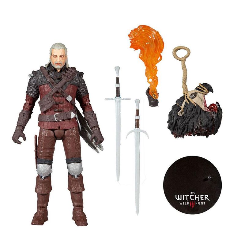 Boneco---The-Witcher---Geralt---Marrom---18cm---Fun-6