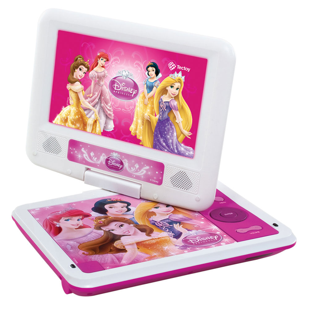 Confira DVD Player Portátil - Princesas Disney - Tectoy - Rihappy