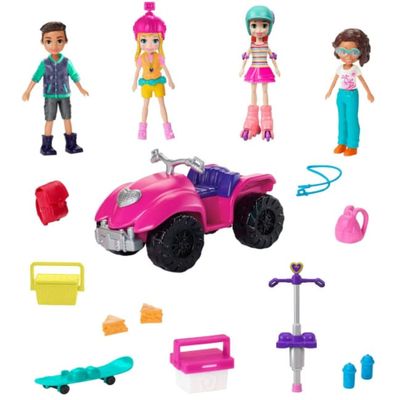 Mini Boneca - Polly Pocket - Polly com Veículo - Carro de Acampamento -  Mattel - Ri Happy