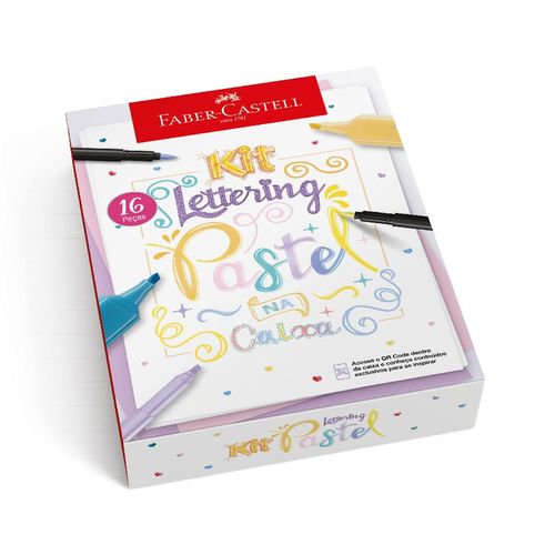 Conjunto de Canetas - Lettering - Pastel - Faber-Castell