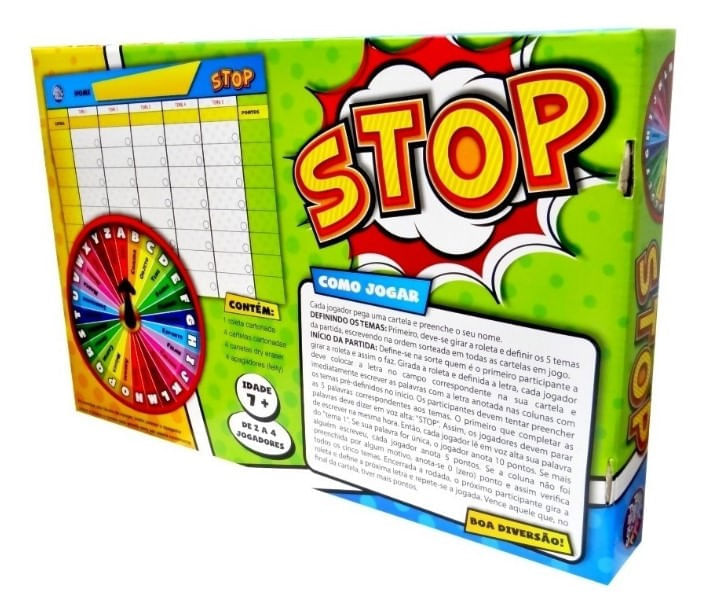 Jogo Stop Presente Dia Das Crianças Brinquedo Infantil 7anos - Pais &  Filhos - Outros Jogos - Magazine Luiza