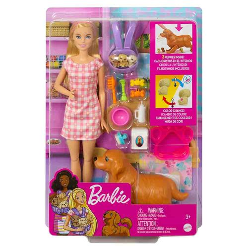 Boneca e Acessórios - Barbie - Cachorrinhos Recém Nascidos - 32 cm - Mattel