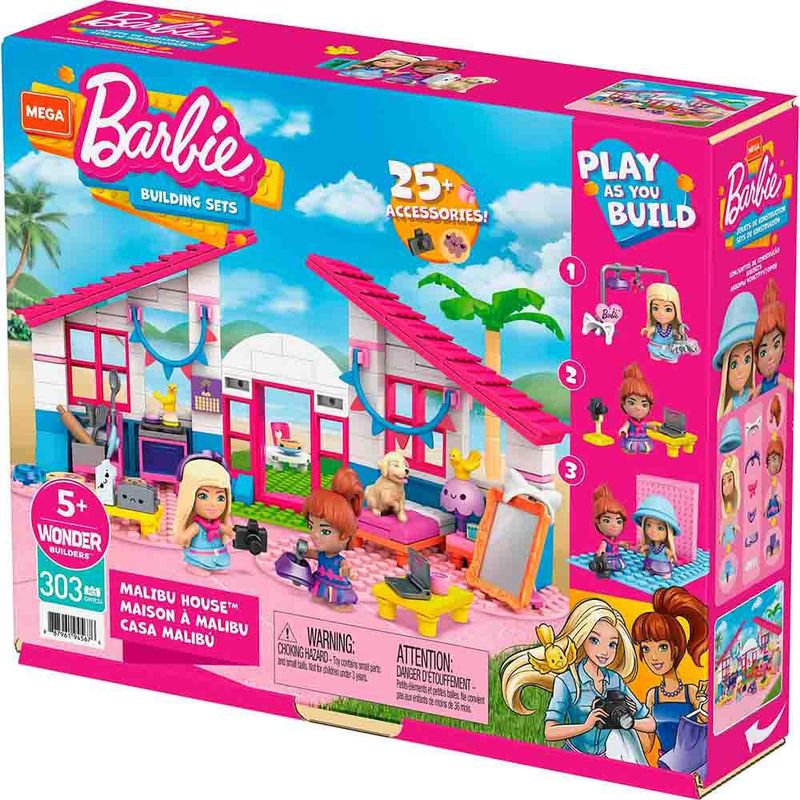 Blocos-de-Montar---Mega-Blocks---Barbie---Casa-Malibu---Mega-Construx---20cm-2