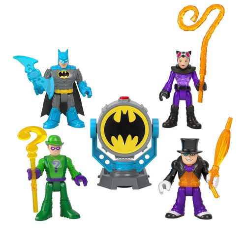 Conjunto de Mini Figuras - Imaginext - DC - Super Friends - Multipack Bat Tech - 23 cm - Mattel