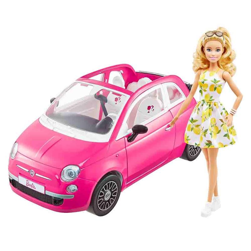 Mini-Veiculo-e-Boneca---Barbie---Rosa---25cm---Mattel-0