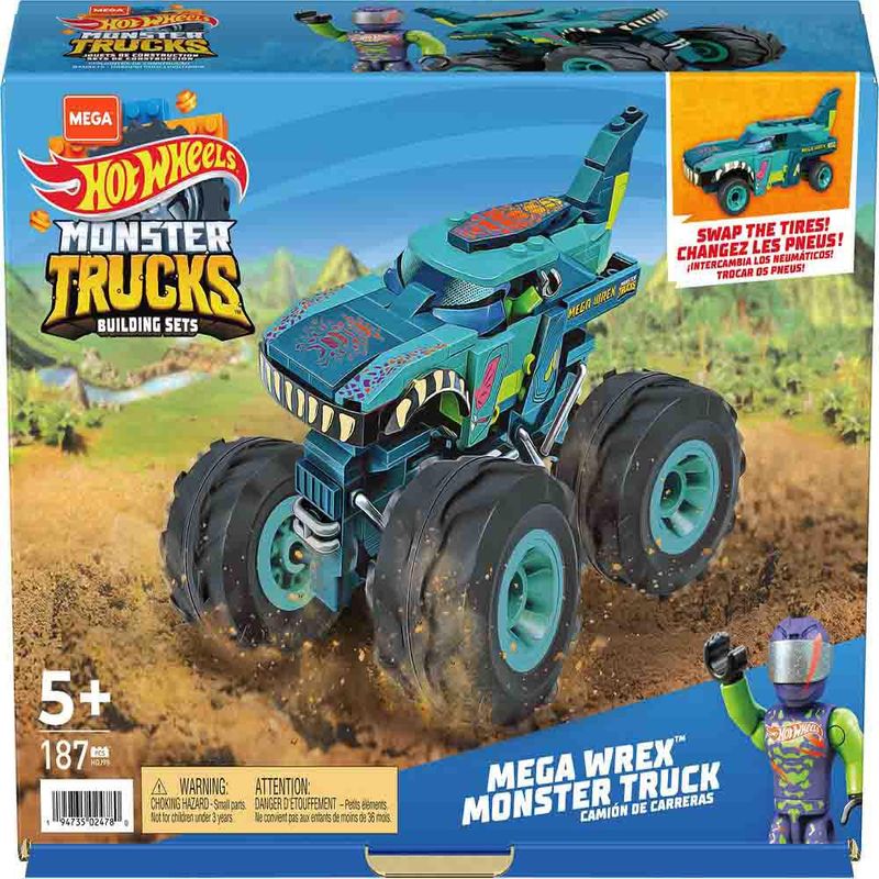 Blocos-de-Montar---Mega-Blocks---Hot-Wheels---Mega-Wrex-Monster-Truck---Mega-Construx---187-Pecas-2