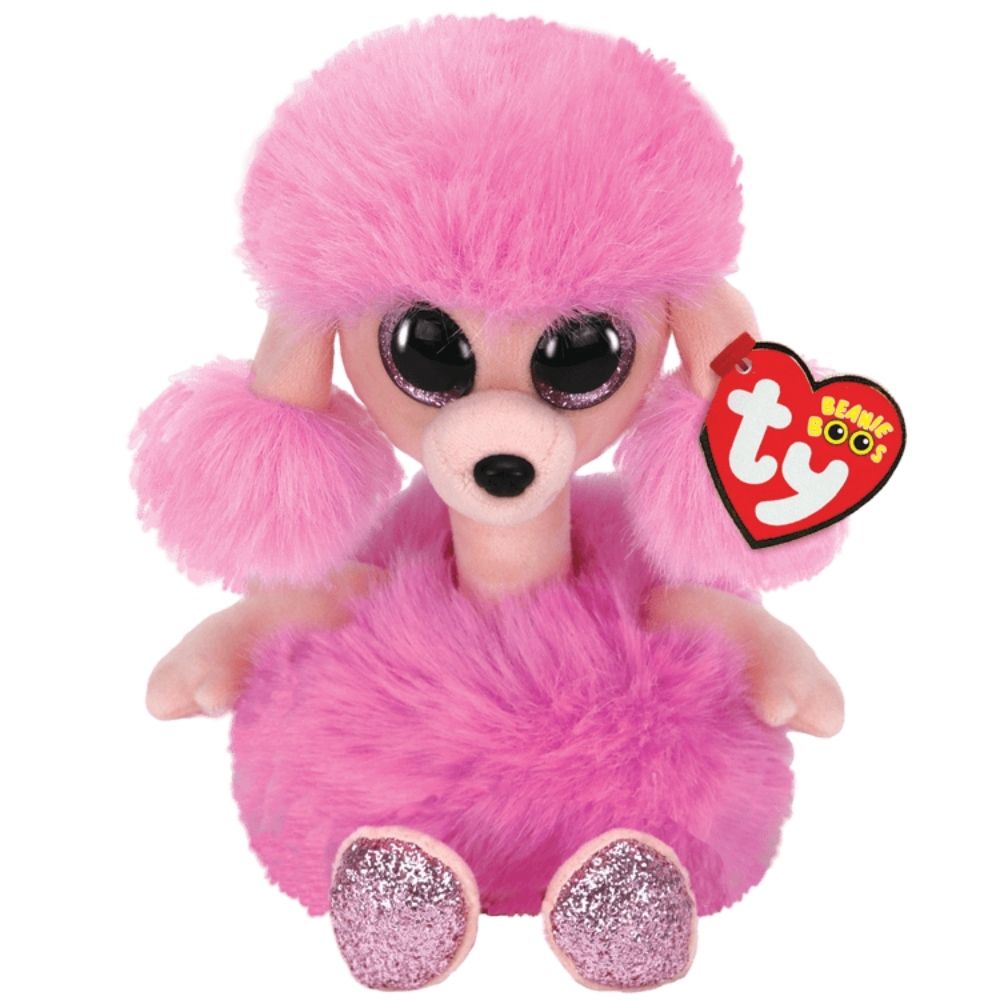 Pelúcia Ty Cão - Camilla Poodle Rosa 26cm - Beanie Boos - Ri Happy