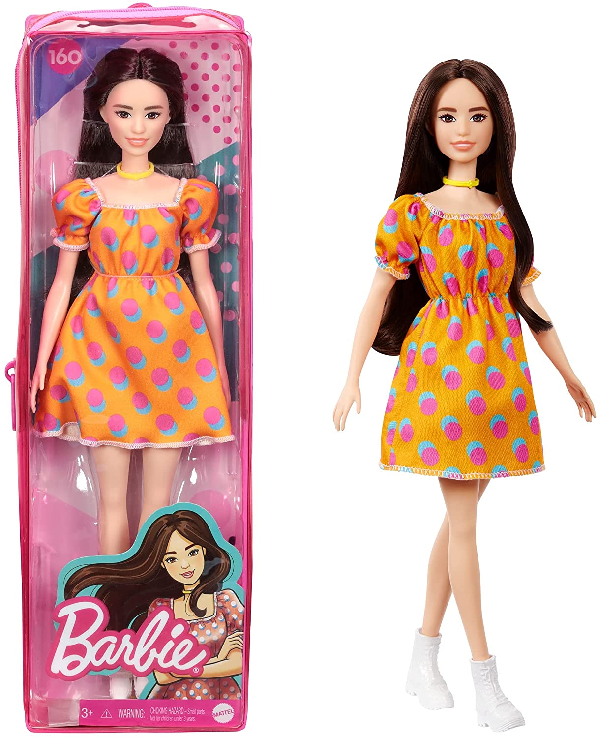 Comprar Boneca Barbie Fashionista vestido às riscas de Mattel