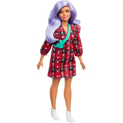 Boneca Barbie Extra Doll Cabelo Cacheado Roxo Jaqueta Xadrez - Alfabay -  Cubo Mágico - Quebra Cabeças - A loja de Profissionais e Colecionadores!