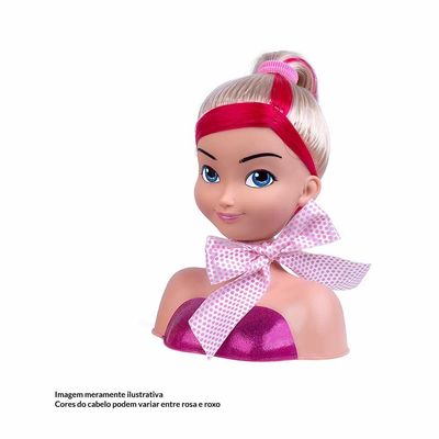 Busto da Barbie Boneca de Pentear e Maquiar Boneca