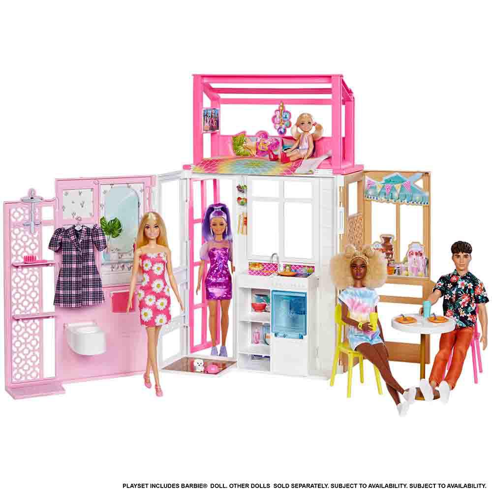 Brinquedo Mattel Barbie Casa Com Boneca FXG55