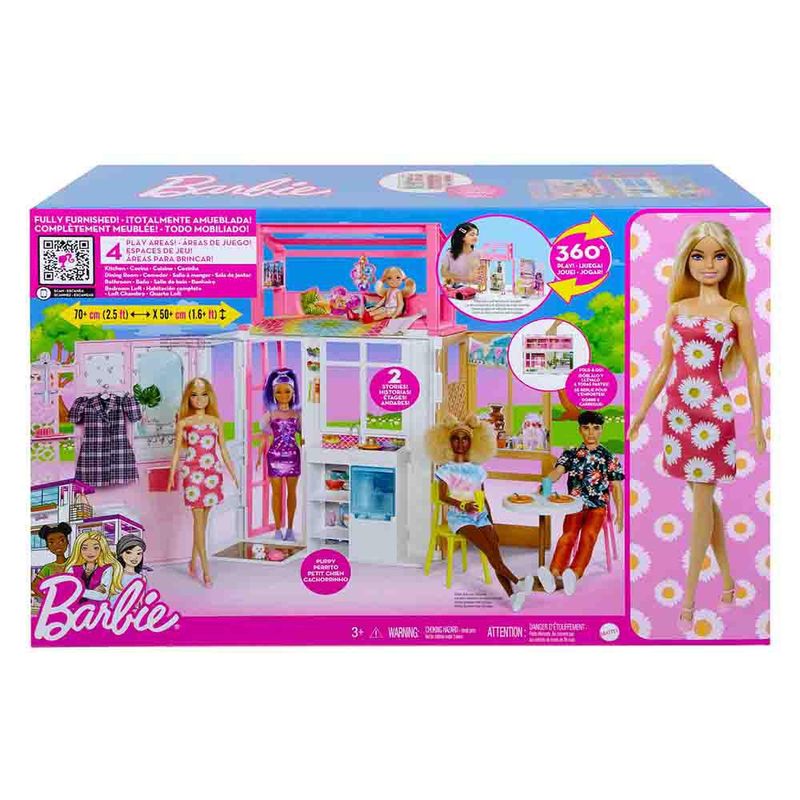 Playset e Boneca - Barbie - Estate - Nova Casa Glam - Mattel