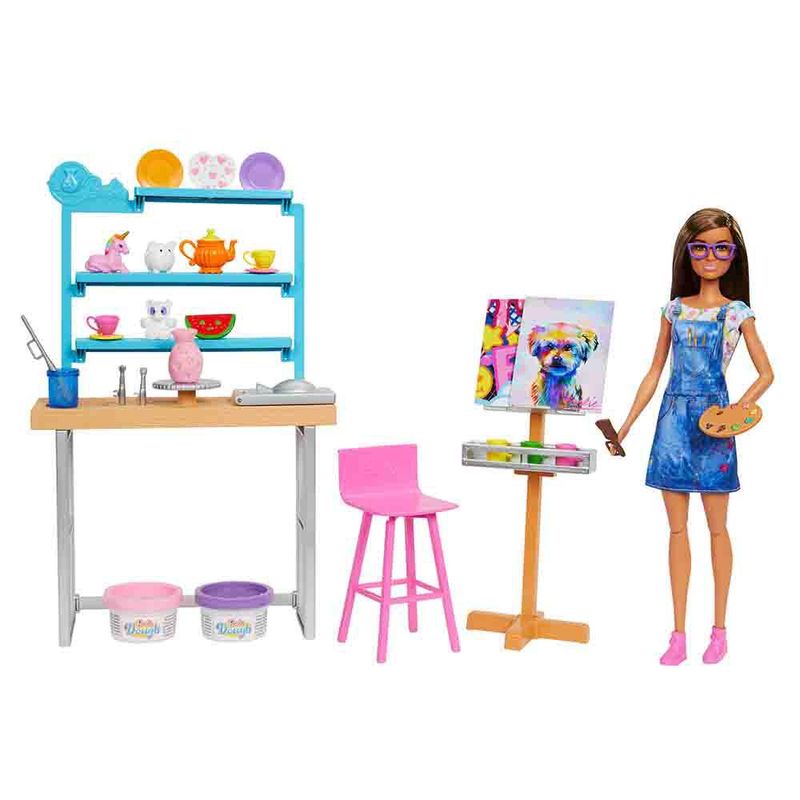 Barbie-Wellness-Studio-De-Arte-Criativo---Barbie---Rosa---29Cm---Mattel-0