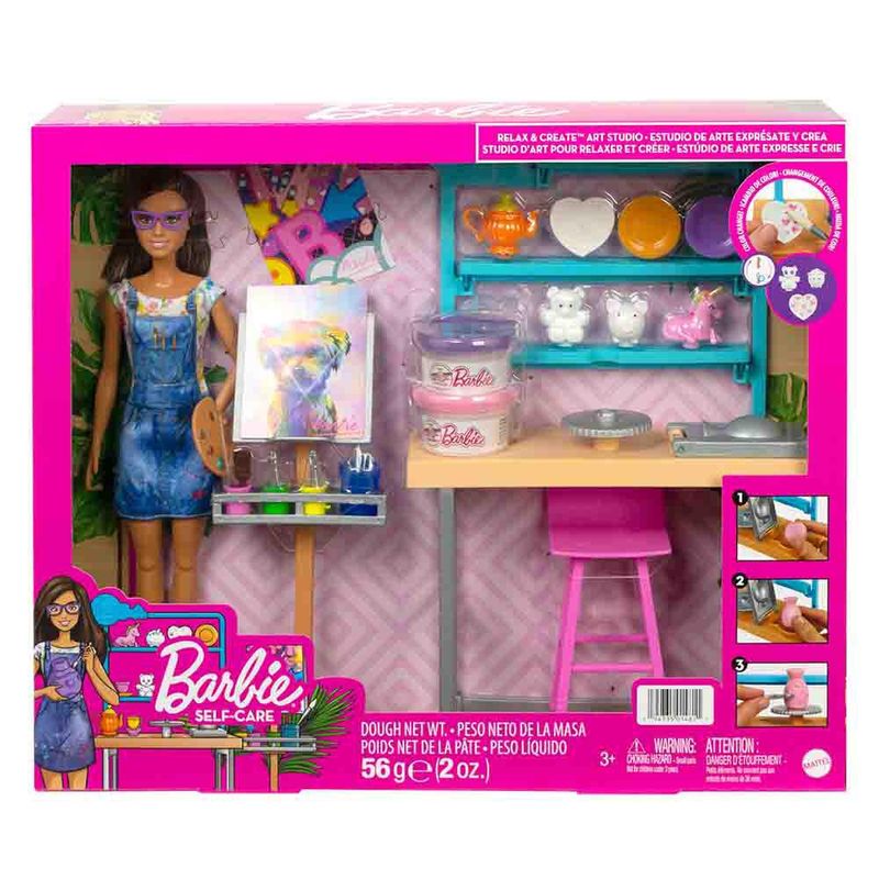 Barbie-Wellness-Studio-De-Arte-Criativo---Barbie---Rosa---29Cm---Mattel-1