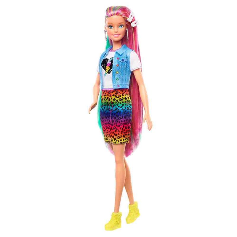 Boneca---Barbie---Penteado-Arco-Iris---Animal-Print-Loira---30Cm---Mattel-2