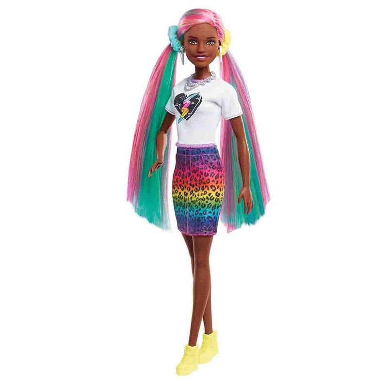Boneca---Barbie---Penteado-Arco-Iris---Animal-Print-Morena---30Cm---Mattel-5