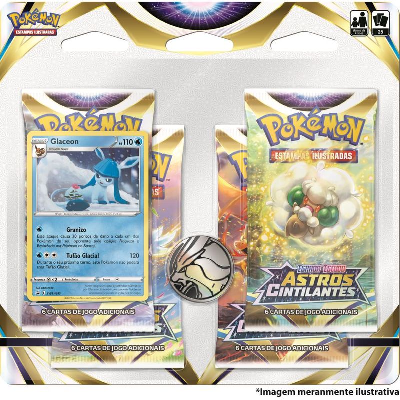 Jogo-de-Cartas---Pokemon---Blister-Quadruplo----Glaceon----Astros-Cintilantes----Copag-0