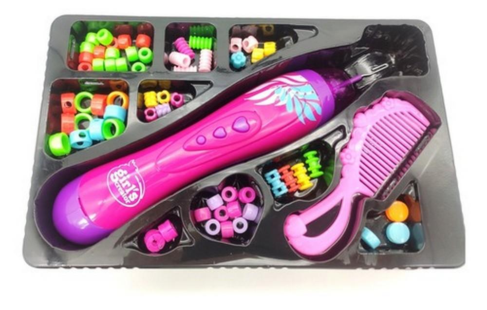 Kit Tererês Coloridos Cabelo Trança Penteado Infantil