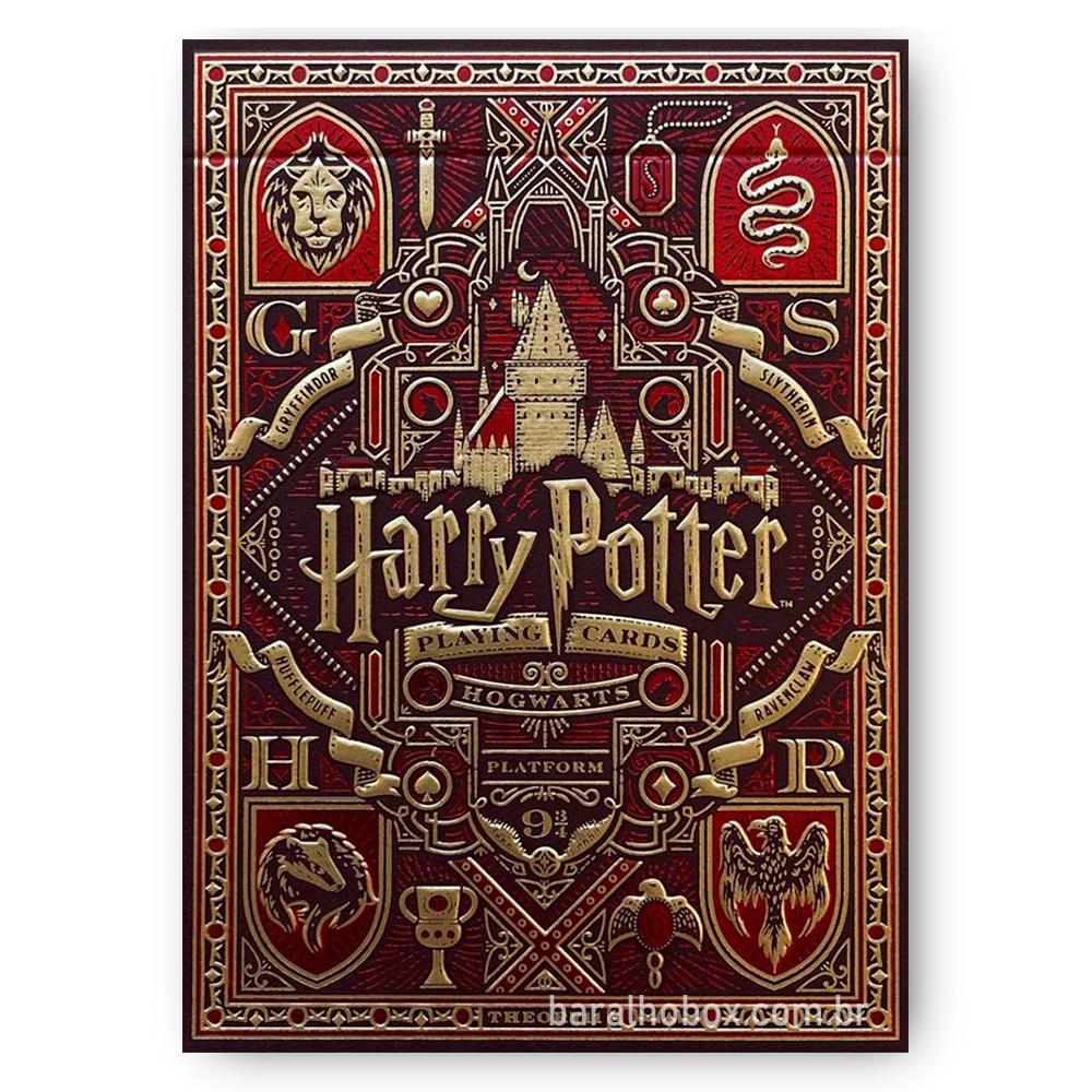 Baralho Harry Potter Vermelho (Gryffindor / Grifinória) - Ri Happy