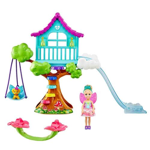 Playset e Boneca - Barbie - Dreamtopia Chelsea - Conjunto Balanço de Nuvens - Mattel