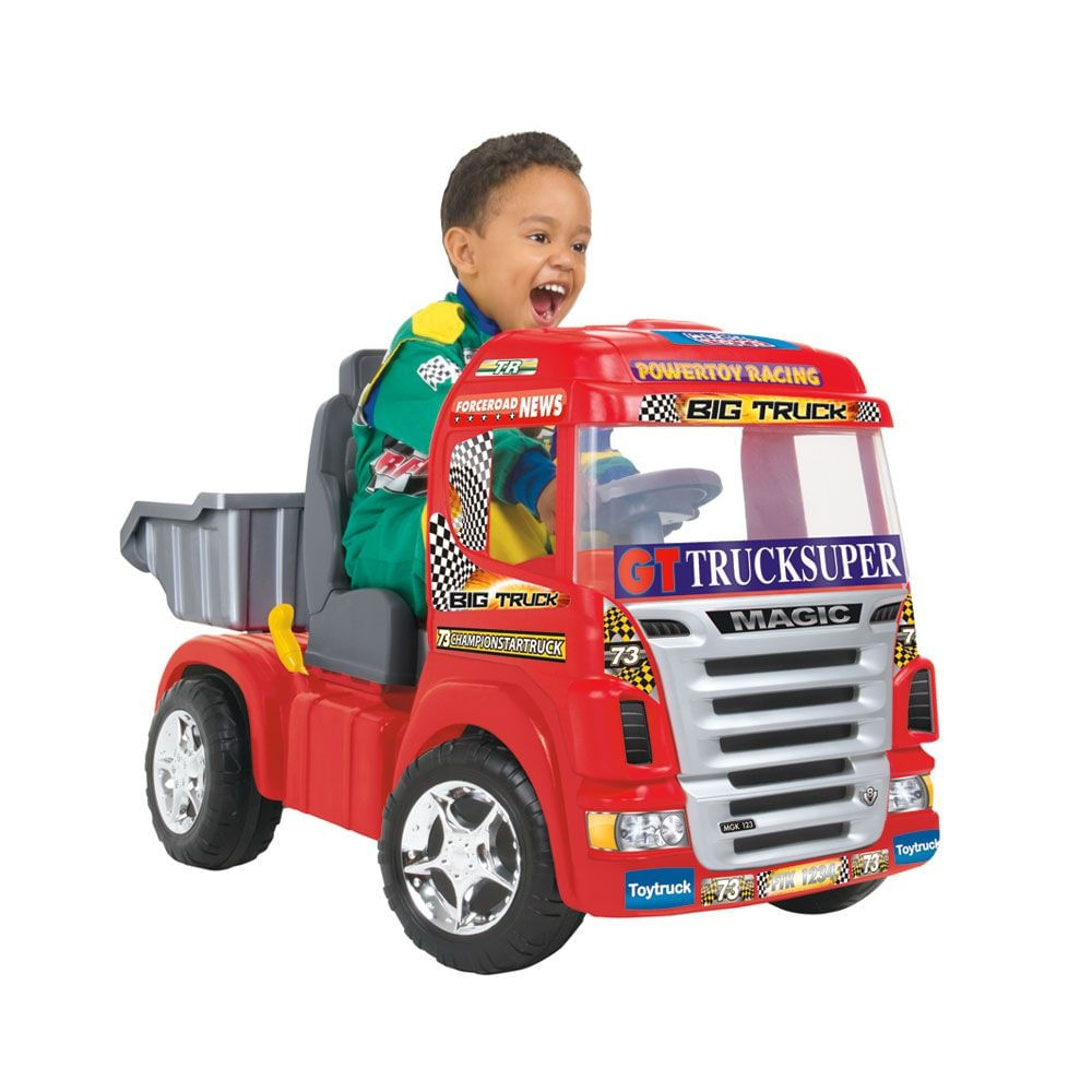 Caminhão Brinquedo Truck Vermelho C/ Sons E Luzes Magic Toys - Ri Happy