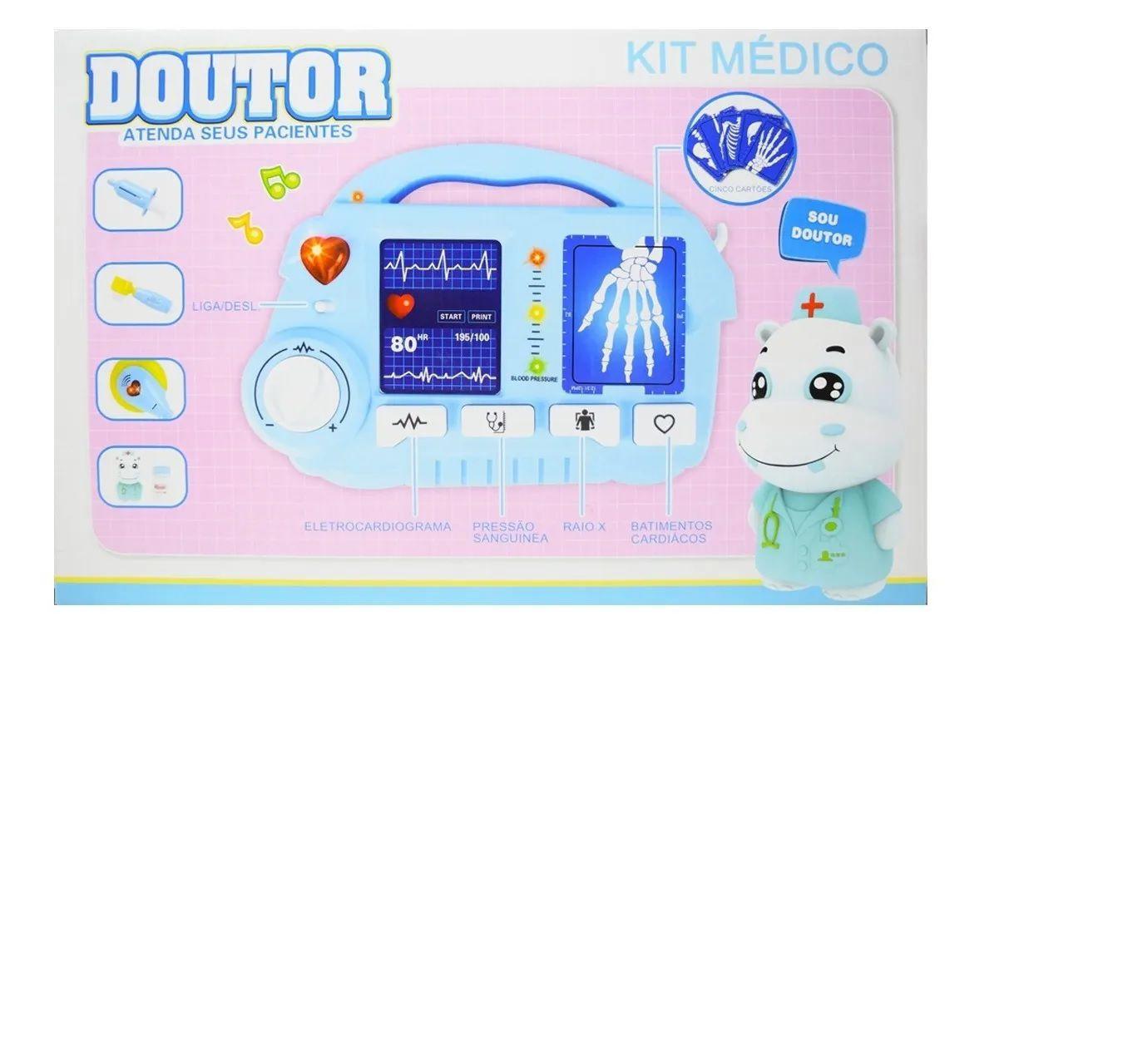 Kit Médico Doutor Raio X Rosa - Fênix DRX-810 - Ri Happy