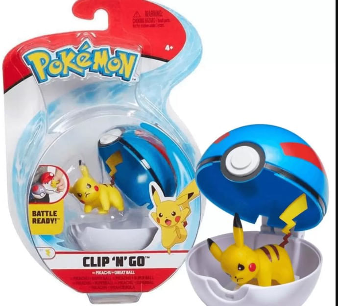 Pokémon Clip Pokébola - Pikachu + Repeat Ball - Ri Happy