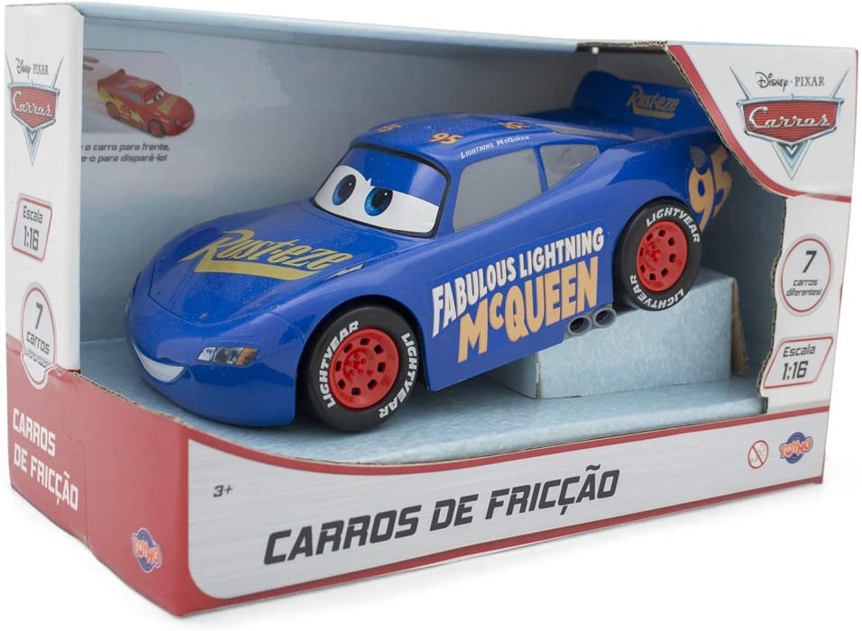 Veículo De Fricção Relâmpago Mcqueen Carros 3 Toyng - 40765