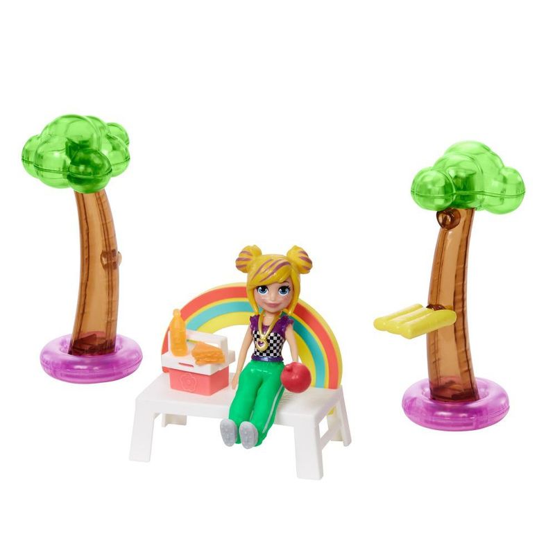 Boneca - Polly Pocket - Atividades Esportivas - Conjunto Futebol com a Polly  - 8 cm - Mattel