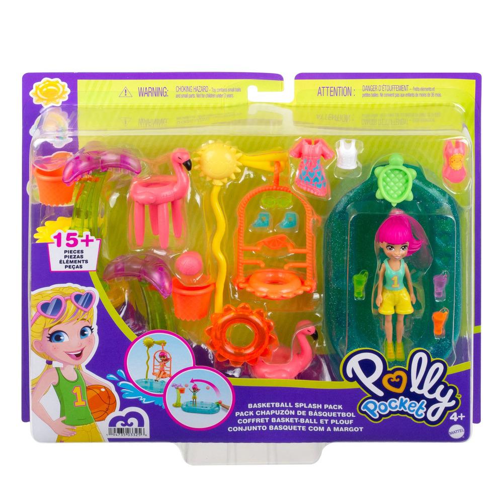 Boneca - Polly Pocket - Atividades Esportivas - Conjunto Futebol com a Polly  - 8 cm - Mattel