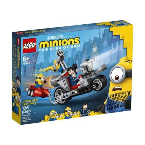LEGO Minions Perseguição Imparável de Moto Sem Fim 6+ 75549