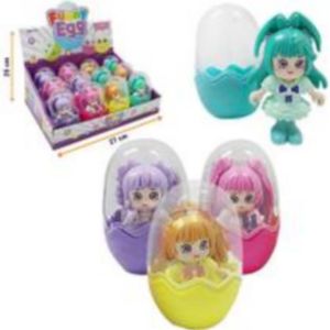 Mini Boneca Colecionável Girls Colorful Na Capsula Estilo Anime Kawaii Fofa