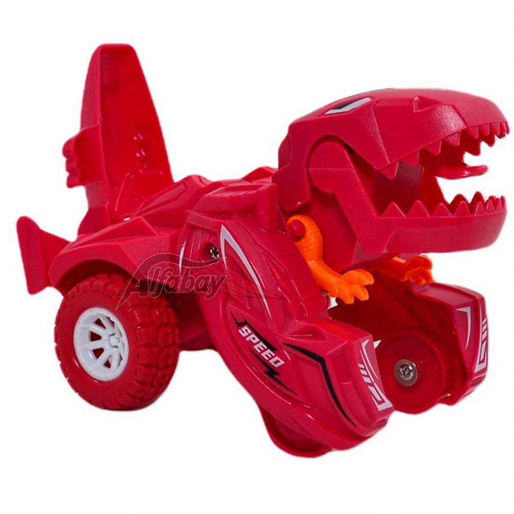 5 Pcs Carro de dinossauro dos desenhos animados - Manto de inércia  deslizante de simulação de brinquedo de carro - Puxe para trás carros de  brinquedo jogos de dinossauros presente de Genérica 