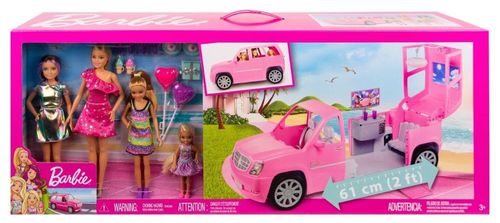 Barbie Carro Limousine De Viagem Com Irmãs - Mattel GFF58