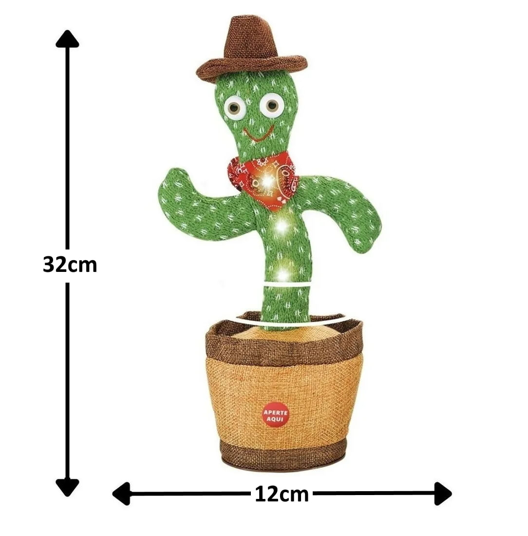 Cacto Dançante E Falante Infantil Original - Cactus Happy